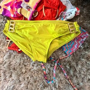 L*Space Chartreuse Bikini Bottom S